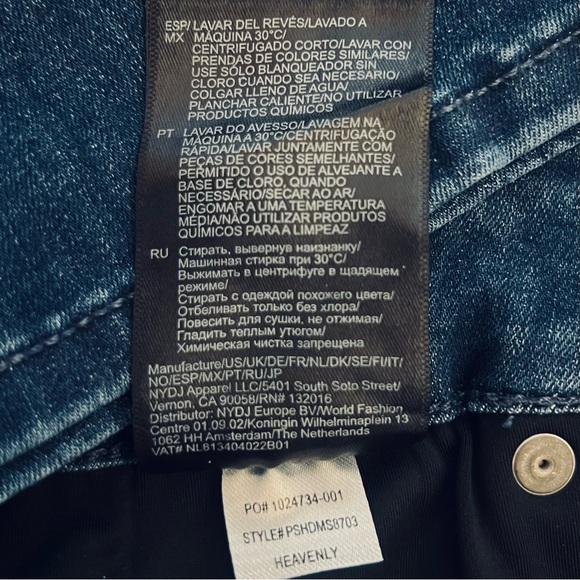 NWT! NYDJ Curves360 / Curve Shaper Marilyn Straight Jeans • “Heavenly”, Size 12P - Picture 9 of 16